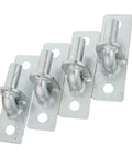 Heavy Duty Wall Mount Gate Hinges 4 Pack For Fence Posts And Barn Doors Weather Resistant Galvanized Iron Hinges With Silent Operation And Quick Install Built To Last For Farm Use, 4 hinges