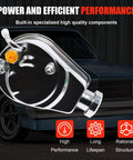 Dude This Sweet Xiloong Chrome Saginaw Power Steering Pump Is The Perfect Fit For Your Classic Gm Chevy Sbc Bbc Or Gmc Big Block 350 With Long Or Short Water Pump And It Works Like A Charm On Almost Any 1966 To 1974 Era Engine Setup Guaranteed. chrome power steering pump for classic GM car, side view
