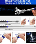 Magnetic telescoping flashlight pickup tool from 13 Piece Precision Hook And Pick Tool Set with Clip Removal Plier Rivet Puller