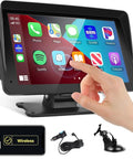 7 Inch Portable Car Stereo With Wireless CarPlay And Android Auto Touch Screen Car Radio Bluetooth Hands Free Mirror Link