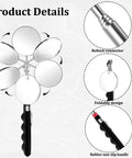 12 Pack Telescoping Inspection Mirrors Set With 29 Inch Extendable Handles, 360 Rotate, product details view.