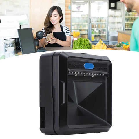 Fast Desktop Barcode Scanner With IR Sensing For Supermarkets And Retail Stores, Rugged ABS Housing, Ultra Fast Decoding