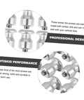 Close-up of Gonna Crush Ice With 50 Piece Winter Tire Snow Studs Tungsten Spike Screws for enhanced vehicle tire traction.