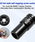FDS hot melt self-tapping screw socket for electric vehicles, 1/2 inch drive, precision cut, designed for luxury cars.