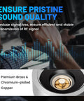 NMO To SO239 Adapter For Your Vehicle Antenna Rig Heavy Duty PL259 Coax Connector Mount Chrome Plated Brass, sound quality feature
