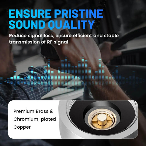 NMO To SO239 Adapter For Your Vehicle Antenna Rig Heavy Duty PL259 Coax Connector Mount Chrome Plated Brass, sound quality feature