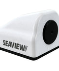 90 Degree Cable Gland Marine Grade Waterproof Seal For Horizontal Cable Routing Fits Cable Up To 0.53 Inches And Connectors Up To 0.38 Inches Beefy Weatherproof Seal For Boats With A Tight Easy Install, white plastic, angled view