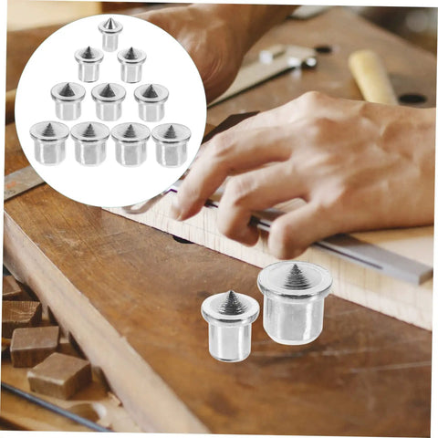 Pro Grade Dowel Pin Set And Centering Transfer Kit For Woodworking, Easy To Use Marking Tool For Tenons, Cabinets And Shelves, Durable Steel Pins For Precise Hole Alignment on wood board