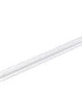 Pacific Beach Collection 18 Inch Shower Door Towel Bar In Satin Brass, Solid Brass Build, sleek design with acrylic accents.