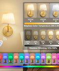 Top Tier Battery Operated Wall Sconces With Wrinkle Free Fabric Shade And Handy Remote Control For Chill Ambient Bedroom Lighting Modern Room Upgrade Set featuring remote and adjustable color temperatures.