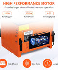 Rock Solid 3000W Electric Rebar Bender Machine Cuts Up To 1.3 Inch Steel Rods Fast with high performance motor.