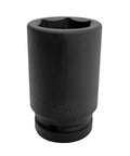 Street Proven Spline Drive Impact Wrench Socket 46mm Deep, Heavy Duty Chromoly Steel black oxide finish, six point design.
