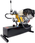 Honda GX200 Powered Gas Hydraulic Power Unit With 5 Gallon Reservoir 15 Qt Usable, Double Acting, Single Valve, Pull Start, 3200 PSI