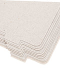 Close-up of ten piece microwave cover and waveguide mica sheets set for oven cavity insulation and heat resistance