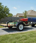 2 Pack 4.80-12 Trailer Tires On 12 Inch Rims With 5 Lug On 4.5 Inch Bolt Pattern 2.95 Inch Center Bore on utility trailer