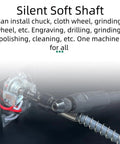 Silent soft shaft for Multifunctional Mini Lathe Polisher Machine With Seven Speed Levels For Metal And Woodworking.