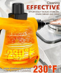 Heavy Duty Handheld Steam Cleaner That Cracks Down On Stubborn Grease And Grime Without Breaking A Sweat fast heat at 230°F.