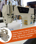 Beast 750W Sewing Machine Servo Motor For Industrial Use with AC110V, 3/4 HP, 3450RPM, carbon brush design shown