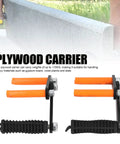 Rugged Five Millimeter Steel Drywall Carrier And Plywood Lifting Clamp With Hella Grippy Handle Adjustable Panel Puller Tool for lifting and carrying heavy sheets.