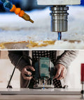 Upcut spiral router bit, 3-flute, 1/2 in shank, 4 in length, 1/2 in cutting diameter, carbide