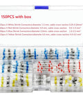 Check Out This Dope 150 Piece Mixed Heat Shrink Soldering Sleeving Terminal Kit Packed With Insulated Sleeves And Connectors That Make Wiring Projects A Cinch For Pros And DIYers Alike To Get Perfect Electrical Connections Every Single Time Without. 150pc terminal kit in clear box
