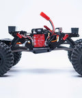 Trekker18 LCG Titanium RC Crawler Chassis Upgrade For Ascent 18 with carbon linkages, ultra strong and lightweight, side view.