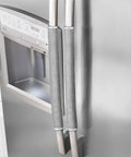 Gray plush refrigerator door handle covers on fridge Plush Refrigerator Door Handle Covers 3 Piece Set Gray Soft Protectors For Fridge Microwave And Dishwasher Catches Drips Fingerprints And Dust Keeps Handles Clean Easy To Install