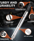 Half Inch Offset Extension Wrench For Impact Drivers In Tight Spots Ultra Slim 1.57 Inch Profile with premium chrome and anti-slip handle