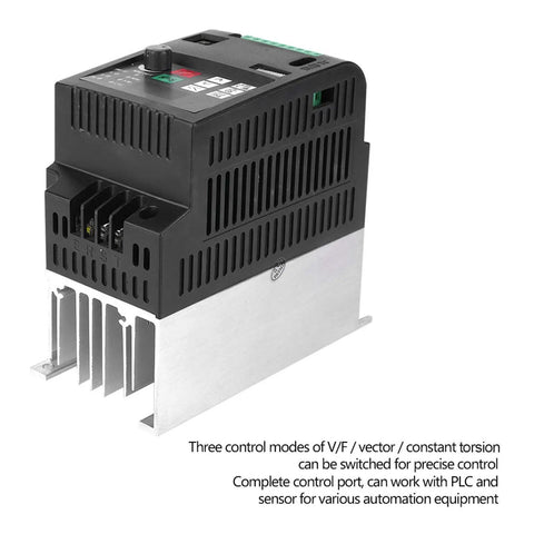 2.2kW VFD Inverter For Textile Machinery With PID Synchronized Control High Speed Spindles Textile Frequency Swing Function on heatsink