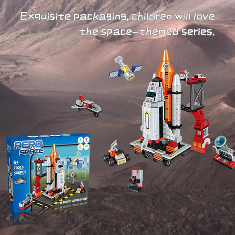 Space Rocket STEM Building Kit for Kids Ages 7 to 14 566 Plus Pieces to Build Your Own Rocket Ship Awesome Kid Friendly Hands On Educational Science Toy for Boys and Girls Perfect Christmas or Birthday Gift, box and built shuttle launch center