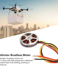 360KV Brushless RC Drone Motor with High Torque Aluminum Alloy Housing 50x10mm for Multirotor Quadcopter