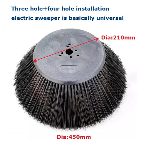 Ride-On Floor Sweeper Side Brush Replacement Part In Four Sizes D180 X400mm, D210 X450mm, D260 X500mm, And D130 X350mm. Heavy Duty Bristle Sweepers For Industrial Cleaning Equipment Keeps Your Sweeper Running Smooth.