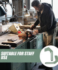 Man using Heavy Duty Iron Grinding Wheel Holder Tool Rest For Bench Grinders Fits 150 Mm And 200 Mm Wheels in workshop.