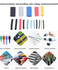 Ultimate 580pc Heat Shrink Tubing Bundle Featuring Insulated Sheathing For Top Tier Electrical Safety, Wire Bundling Magic, Mechanical Defense, Color Coding Hacks And Cable Joint Protection Perfect For Your Next DIY Masterpiece Or Daily Maintenance. Colorful heat shrink tubing assortment for wire insulation and solder joint protection
