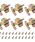 Heavy Duty Table Leaf Connectors And Locks 6 Pack Align And Lock Hardware For Dining Training Conference Tables No Sweat Snap Setup Zinc Buckles.