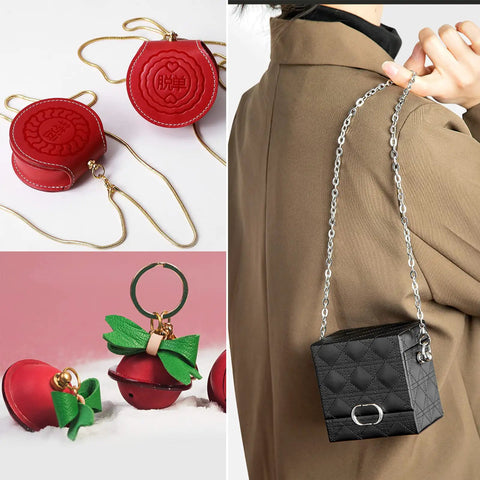 Top Tier 20 Pack Solid Brass Ball Chicago Studs Heavy Duty Screw Rivets With D Rings Badass Hardware For Leathercraft Belt Straps Wallet Chains And Diy Gear Gilt Gold Small displayed in various leather items.