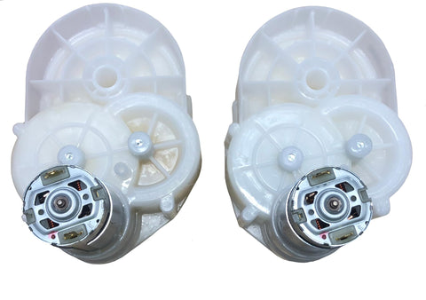 12 Volt Tractor Motor And Gearbox Replacement Kit Plug And Play For Peg Perego Ride On Tractors shown in white housing