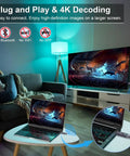 Wireless HDMI Transmitter And Receiver Kit With 4K Decode And 1080P Output Metal Housing LED Display 100FT Range Dual Band 2G And 5G