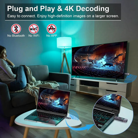 Wireless HDMI Transmitter And Receiver Kit With 4K Decode And 1080P Output Metal Housing LED Display 100FT Range Dual Band 2G And 5G
