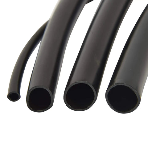 Half Inch Drip Irrigation Tubing For Garden Systems Heavy Duty Black Polyethylene Flexible Main Or Feeder Line Designed For Drippers