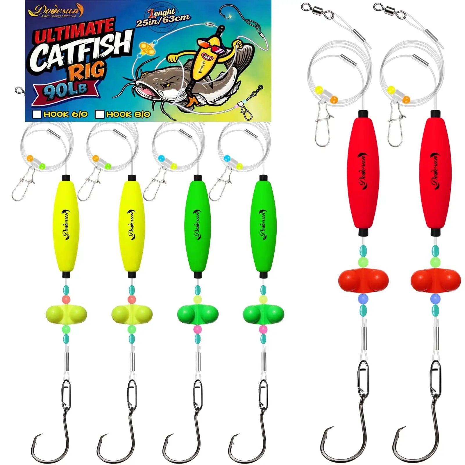 Take Down Catfish Rigs Set 6 Oh Catfishing Kit