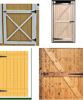 Heavy Duty T Strap Shed Hinge For Doors Barn Gates And Fences Indoor Outdoor Use on various wooden gates