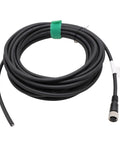 Coiled M12 A-Coded 5 Pin Female Connector Cable For Actuators And Sensors Shielded Signal Cable With Bare Wire Leads For Industrial Controls