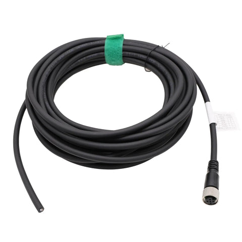M12 A Coded 5 Pin Female Actuator Sensor Cable for Industrial Automation Network CANopen IO Link Profibus 3 Meter Lead with Bare Wire Ends