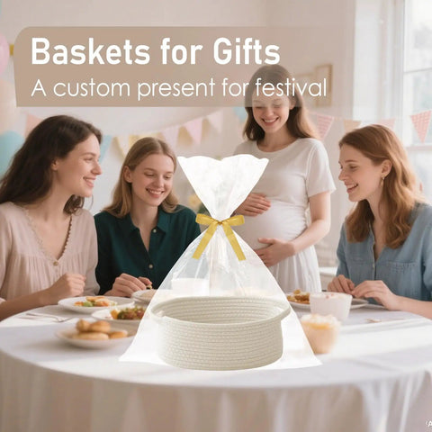 Crisp White Small Woven Storage Basket, Straight Up Essential Home Organizer For Toiletries Toys And Pantry, Measures 12 By 8 By 5 Inches, Keeps Your Setup Tight And Looking Fly, Perfect Fit For Shelves Or Closets, Neat Gift Basket