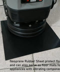 Neoprene Rubber Sheet For Gaskets And Weather Stripping Pipe Sealing Pads And Buffers DIY Crafts Floor And Surface Protection Oil And Water Resistant Gasket Material Flexible Durable Sheet under appliance on tile floor