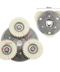 36T Planetary Nylon Gears Clutch Kit For Bafang Electric 500W E Bike Motor, high-performance gear system with measurements