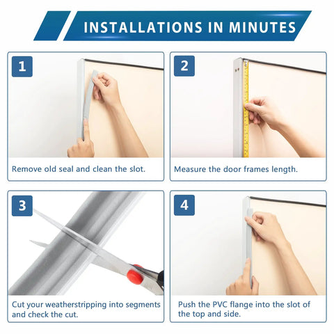 Instructions for installing 40 Feet Door Weather Stripping Roll With V Shaped Q Foam Kerf Seal For Doors And Windows Frame