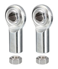 Beefy Rod End Bearing Heim Joint Quarter Inch Bore By Twenty Eight Right Hand Female Thread With Jam Nuts 2 Pack, steel