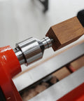 Bottle Stopper Chuck For Lathe Mounting Three Eighths Inch By Sixteen TPI Stoppers And One Inch By Eight TPI Headstock Thread on lathe